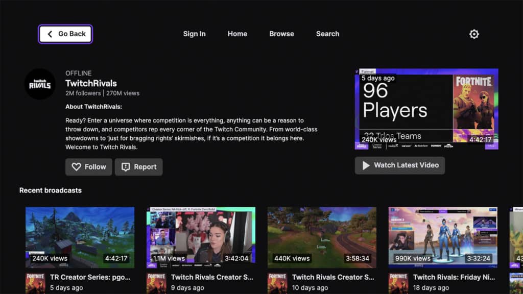 สตรีมมิ่ง Twitch