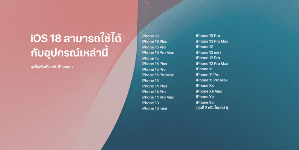 เปิดตัว iOS 18