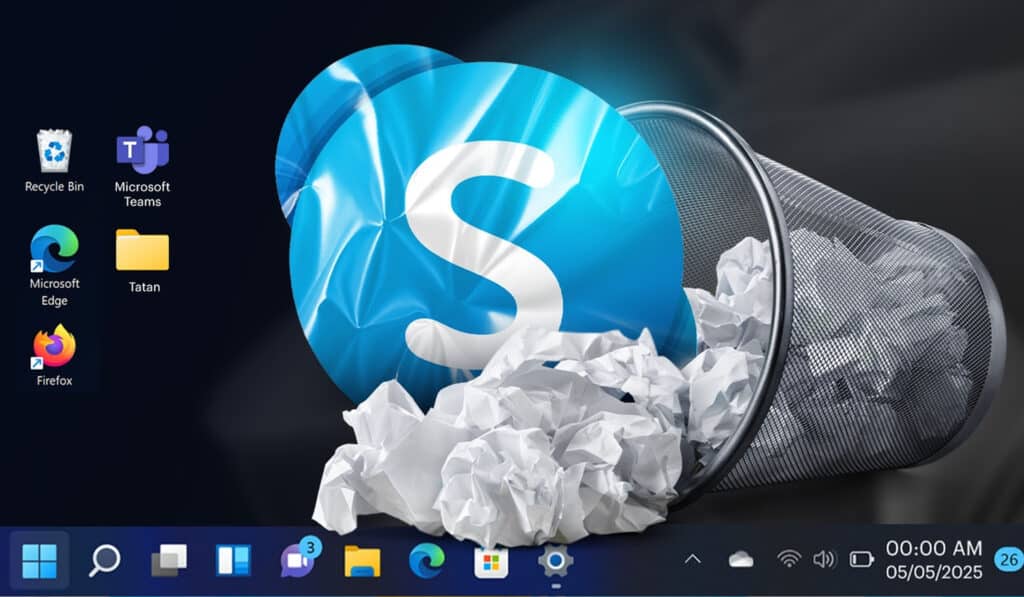 ยุติให้บริการ Skype