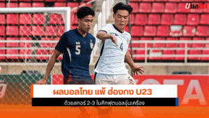 บอลไทย แพ้ ฮ่องกง
