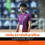 ไทย ประกาศ 23 นักเตะ