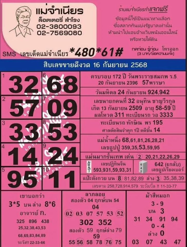 หวยแม่จำเนียร
