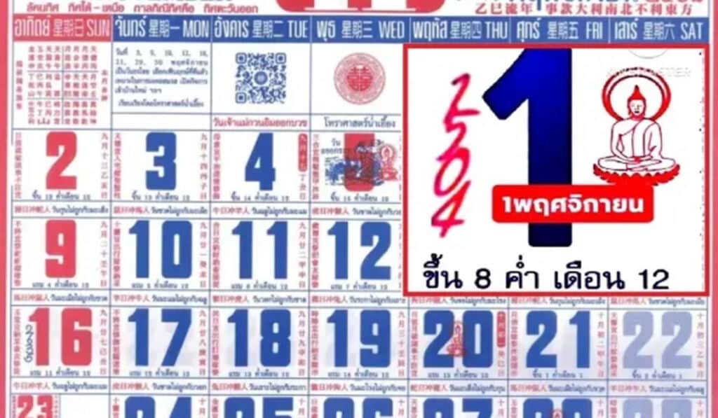 เลขเด็ด ปฏิทินจีน