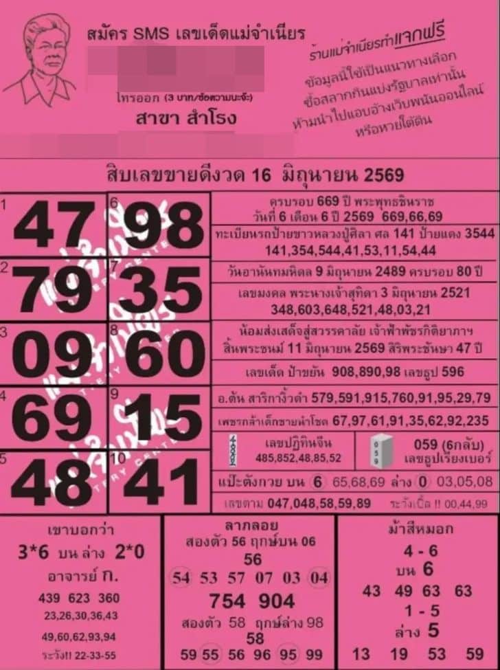 เลขเด็ดแม่จำเนียร