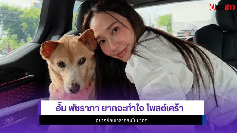 อั้ม พัชราภา ยากจะทำใจโพสต์เศร้า น้องหมาป่วยมานานเกือบ2เดือน
